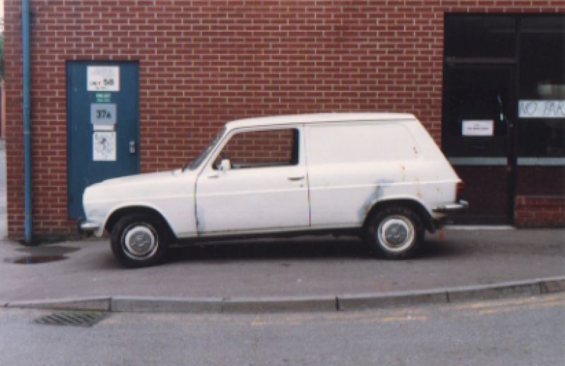 The trusty(ish) Mythlore van and the doorway to the studio - Morelands Trading Estate, Gloucester.