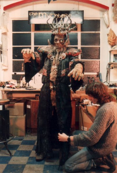 Touching up the Lich - a dangerous job.